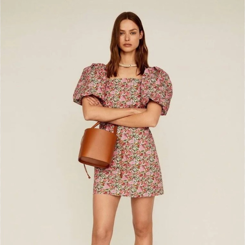 Floral Puff Sleeve Dress